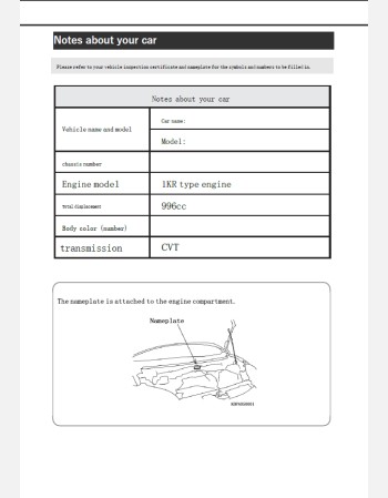 subaru justy 2024-2025 owners manual in english